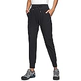 CRZ YOGA Athletic Joggers for Women 27.5" - Lightweight Travel Outdoor Hiking Pants with Pockets