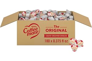 Nestle Coffee mate Coffee Creamer, Original, Liquid Creamer Singles, Non Dairy, No Refrigeration, 0.375 fl oz Tubs (Pack of 180)