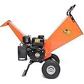 EFCUT Wood Chipper Shredder Mulcher 7HP Gas Powered Heavy Duty Compact Design 3" Inch Max Capacity (R0)