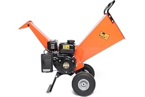 EFCUT Wood Chipper Shredder Mulcher 7HP Gas Powered Heavy Duty Compact Design 3" Inch Max Capacity (R0)
