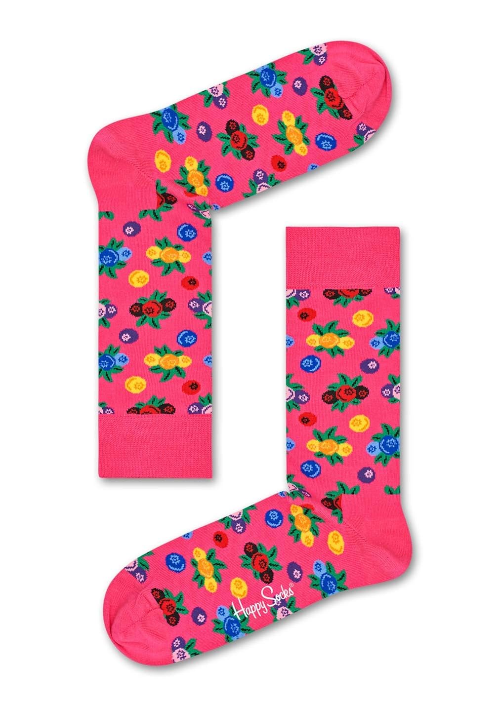 Happy Socks Damen Berry Sock Freizeitsocken, Mehrfarbig (Koralle 3000), One Size