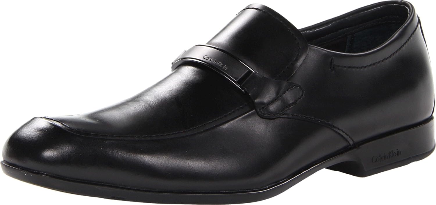 calvin klein mens black dress shoes