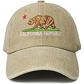 Hepandy Embroidered California Bear Hats