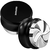 Normcore 58.5mm Gravity Distribution Tool, Gravity Adaptive Espresso Distributor, Espresso Coffee Leveler Tool for 58mm Bottomless Portafilter, 304 Stainless Steel 5 Blade base