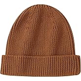 Hadetoto Cotton Baby Beanie Toddler Winter Hat Knit Boys Girls Warm Kids Beanies Skull Cap for 0-8 Years