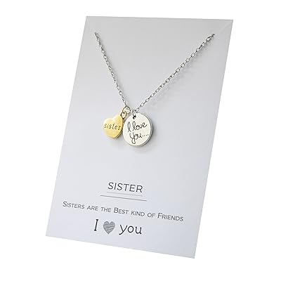 Best Friends Heart Necklace Set Sister Gift Kuwait Ubuy