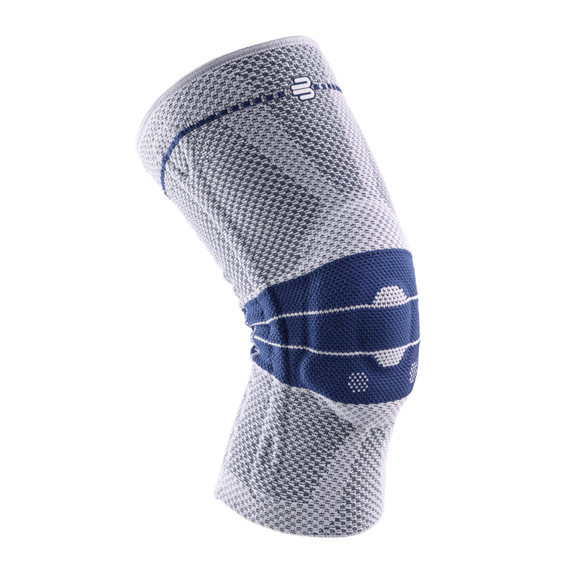 Photo 1 of Bauerfeind - GenuTrain - Knee Brace - Targeted Support for Pain Relief and Stabilization of The Knee, Provides Relief of Weak, Swollen, and Injured Knees- Size 3 - Color Titanium