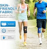 AVIDDA Knee Support 2 Pack Open Patella 3 Straps Compression Sleeve Black view 6