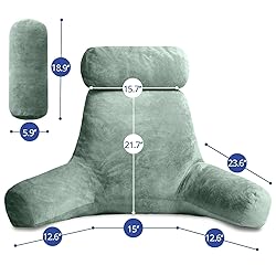 Sasttie Extra Large Reading Pillow with Head