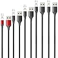 NetDot Gen 10 Magnetic Charging Cable, Fast Charging, Compatible with USB-C and Micro USB Phones, 10 Tips Included (5 Pack,1f