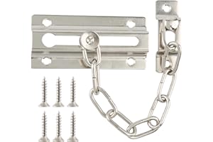 HASWARE Door Chain Lock,Door Latch Sturdy Premium Thickened Chain Locks for Inside Door, Child Proof Latch Lock, Additional P