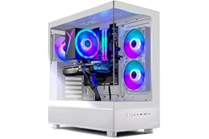 Skytech Gaming Azure 3 Gaming PC, Intel i5 14400F 2.5GHz, NVIDIA RTX 5060, 1TB NVMe SSD, 32GB DDR5 RAM 6000, 650W Gold PSU, Wi-Fi, Win 11, Desktop