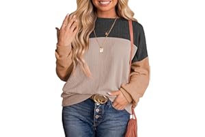 Eytino Plus Size Sweatshirt for Women Striped Colorblock Long Sleeve Crewneck Casual Loose Pullover Shirt Top(1X-5X)