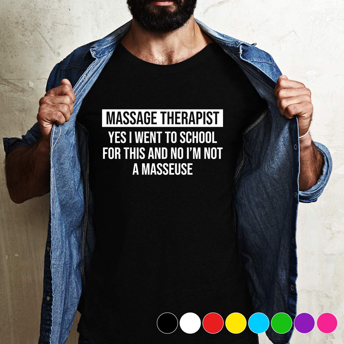 Therapist Funny Massage Therapist School Masseuse He's Been Seeing A Therapist To Try To Control His Anger For Best Time T Shirt