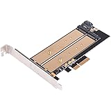 SilverStone Technology M.2 PCIE Adapter for SATA or PCIE NVMe SSD with Advanced Thermal Solution (ECM22)