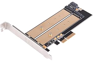 SilverStone Technology M.2 PCIE Adapter for SATA or PCIE NVMe SSD with Advanced Thermal Solution (ECM22)