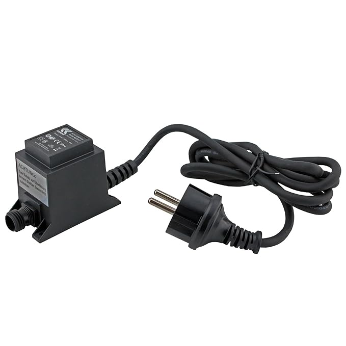 KERRY kez0111 Trafo 12V 6VA/W, AC/AC Wechselstrom, für den Außenbereich IP44 u.a. für LED-Beleuchtung und Pumpen