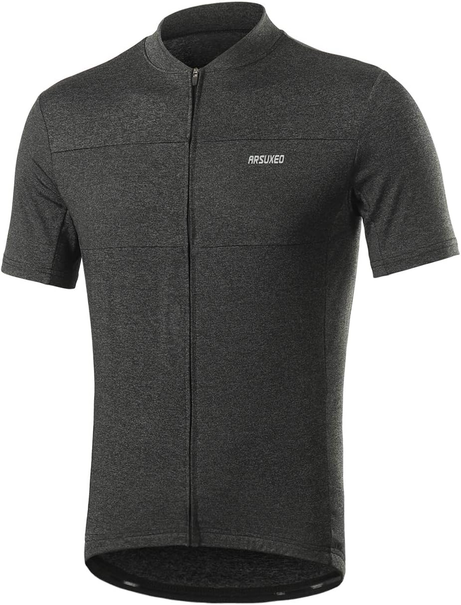 Men's Elastic Cycling Jersey Short Sleeves MTB Bike Shirt 639