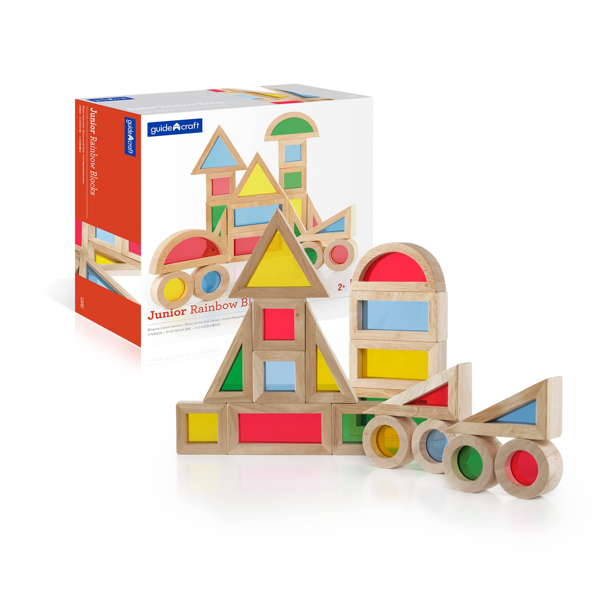 Guidecraft - Building Blocks Junior Rainbow 20 Pieces (4)