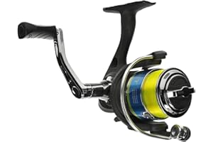 Lew's Crappie Thunder Spinning Fishing Reel, 2 Bearing System, Right or Left-Hand Retrieve, Crappie Thunder Green