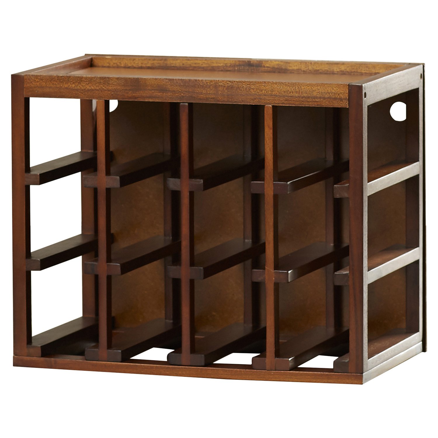 12 Bottle CubeStack Wine Rack Walnut Stain Buy Online in United Arab Emirates at Desertcart