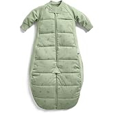 ergoPouch 3.5 TOG Long Sleeve Car Seat Safe Sleep Sack, 3-12 Months | 2-in-1 Convertible Sack to Sleep Suit with Legs, Fits 5-Point Harness, Regulates Temperature Overnight, Willow