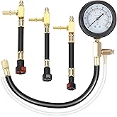 Hromee Fuel Pressure Test Kit 0-100PSI | 9.49,7.89,6.30 Fuel Line Fittings and Quick Connected Hose