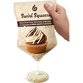 Pre-Filled Microwaveable Chocolate Decorating Bag &ndash; Ready-to-Melt Drizzle for Cookies, Cakes &amp; Treats &ndash; No Mess, No Bowls, No Piping Bags &ndash; Super White Melting Chips, 6 oz