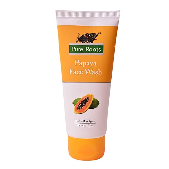pure roots papaya face wash