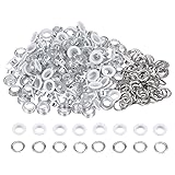 HARFINGTON 200 Set Color Round Grommets 8mm