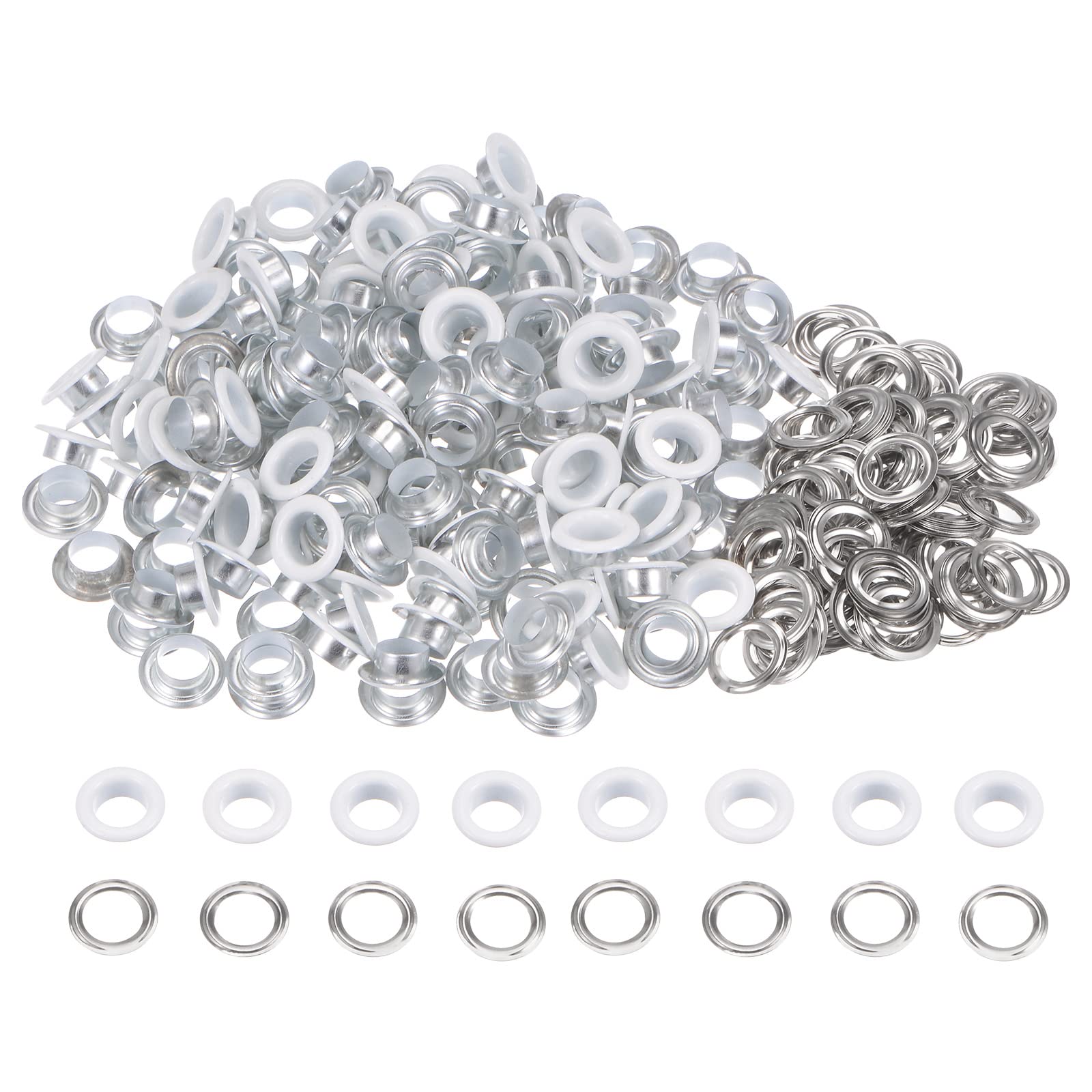 HARFINGTON 200 Set Color Round Grommets 8mm