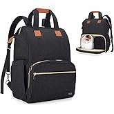 Teamoy Breast Pump Bag Compatible with Spectra S1,S2, Medela and Cooler Bag, Convertible Breast Pump Tote and Backpack with Laptop Sleeve for Working Moms, Black