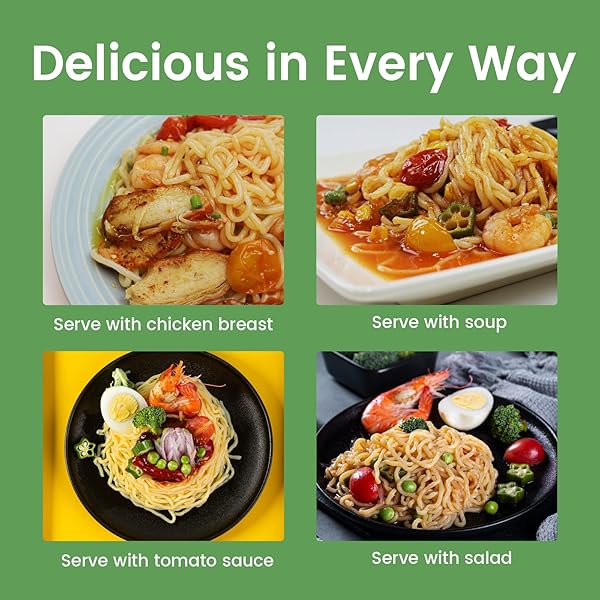 HETHSTIA SHIRATAKI KONJAC SPAGHETTI PASTA – 10-PACK, VEGAN, OAT FLAVOR, LOW CALORIE, GLUTEN-FREE, FAT-FREE, KETO FRIENDLY, LOW CARB, HEALTHY DIET, HOLIDAY FOOD GIFT