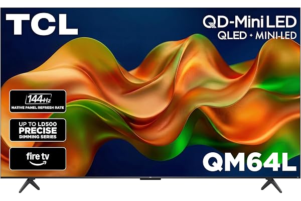 TCL 65 Inch Class QM64L Series | Mini LED QLED 4K HDR Smart Fire TV | 65QM64L, 2026 | 120Hz-144Hz High Brightness, Dolby Vision Atmos, Alexa+ Voice Remote AI Streaming Television | Amazon Exclusive