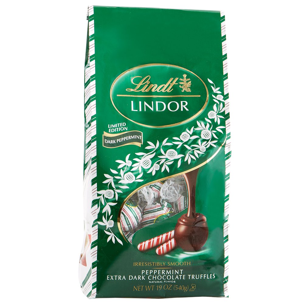 Lindt Lindor Peppermint White Chocolate Truffles, 8.5 oz