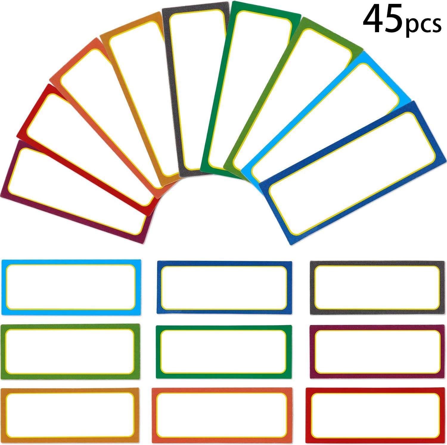 45 Pieces Dry Erase Labels Name Plates Board Nameplates Tags