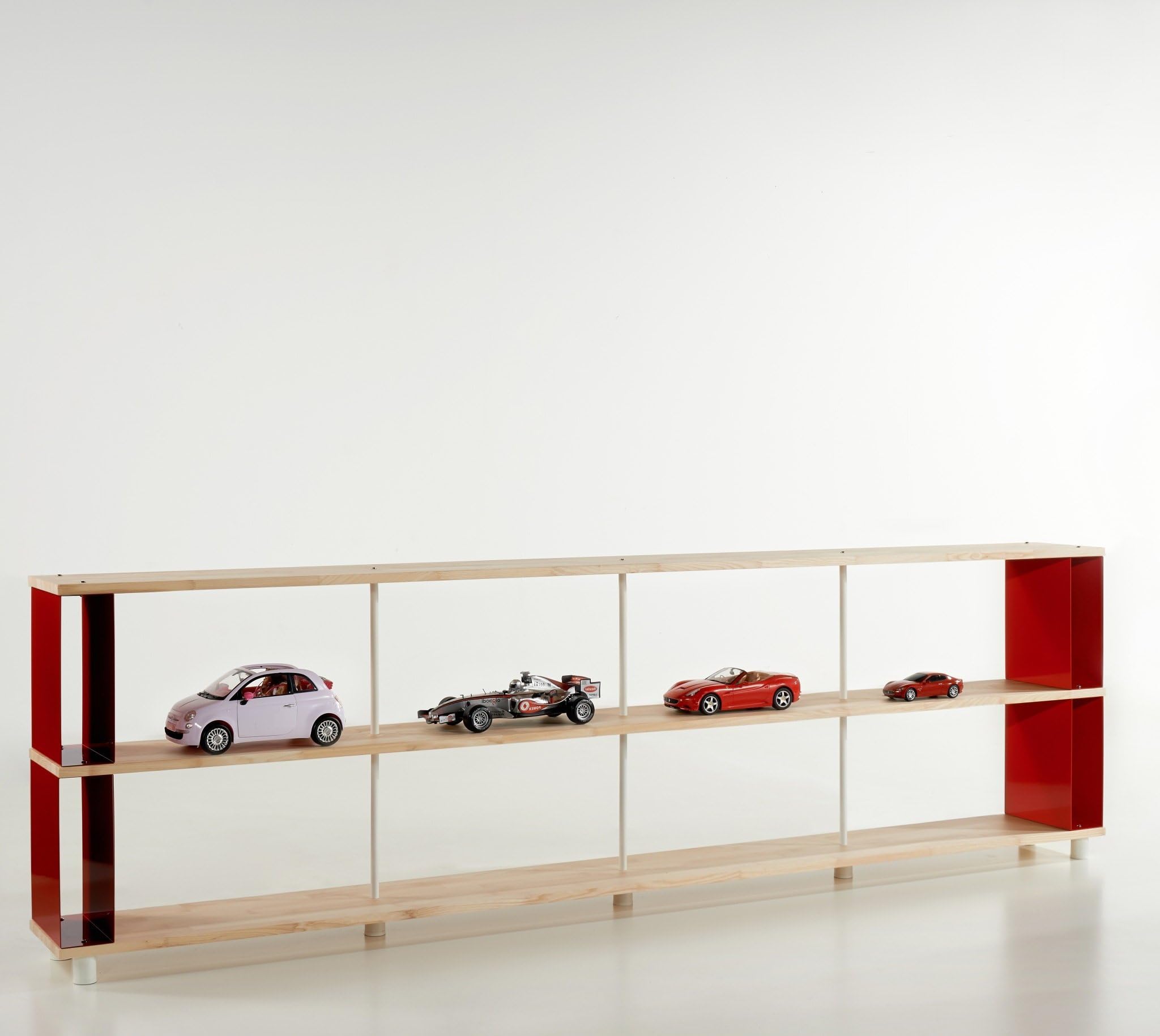 Skaffa wood Bookcase modular SOLID wood shelving, Modern design