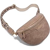 LOVEVOOK Fanny Packs for Women Cross Body, Vegan Leather Belt Bag for Women, Waterproof Sling Purse Fashion Waist Pack Designer Chest Bum Bag with Boho Style Strap