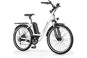 Funhang Electric Bike for Adults, 26" City Cruiser Ebike with 1000W Peak Motor, 21.7MPH 50 Miles Commuter Adult Electric Bicycles with 48V Battery, Adjustable Stem, 7-Speed, UL 2849 Certified