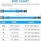 Joytale Reflective Dog Collar Large Skyblue Neoprene Padded Nylon view 6