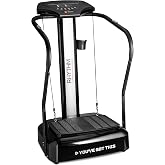 Lifepro Rhythm Vibration Plate Exercise Machine with 99 Speed Levels | Heart Rate Monitor, Resistance Bands, Cup Holder, Phone Holder &mdash; Vibration Plate for Lymphatic Drainage &amp; Full Body Workout