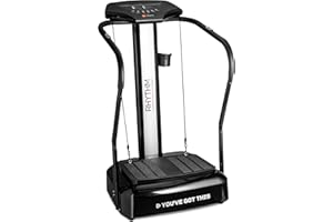 Lifepro Rumblex Plus 4D Vibration Plate Exercise Machine with Triple Motor Oscillation, Linear & Pulsation -Rhythm Vibrating 