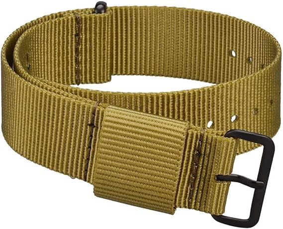 Amazon Wocci ナイロン製natoベルト 18mm ミリタリー腕時計バンド ストラップ ブラックバックル オリーブ 時計バンド 腕時計 通販