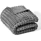 Ultra Soft Jacquard Sherpa Throw Blanket, Lightweight Yet Cozy, Versatile Couch and Travel Blanket, Checker Pattern, Multiple Sizes and Colors, Easy-Care and Durable,50x60 Inches