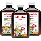 Wampole Adorable Kids Multivitamins Liquid – Fast Liquid Absorption – 350 ml (Pack of 3)