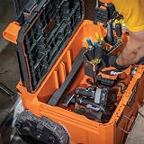 Klein Tools 54802MB MODbox Rolling Toolbox Modular Storage 10-Inch Wheels Handle view 5