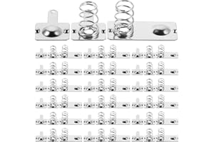 TOBBOMEY 20 Sets AAA Battery Contacts: Spring Contact Plate Set for AAA Battery Compartment - DIY Metal Terminal Spring Plate