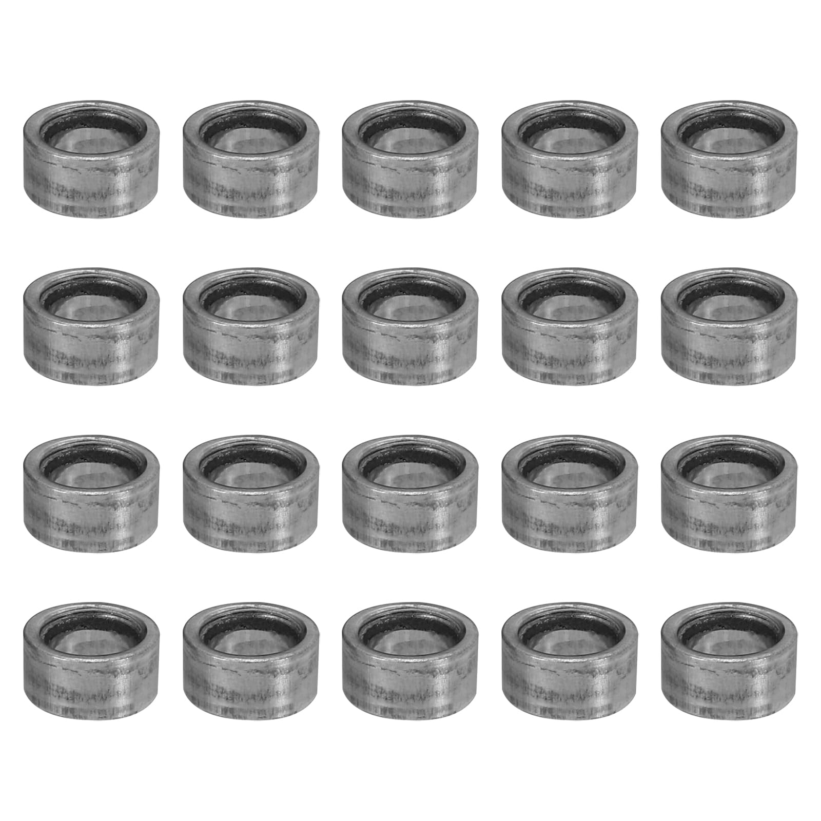 PATIKIL M5 Steel Spacers, 20 Pcs Metal Spacers Steel 5mm ID x 8mm OD x 4mm L Carbon Steel Spacer Screw Standoff Round for 1/5in or M5 Screw Bolts
