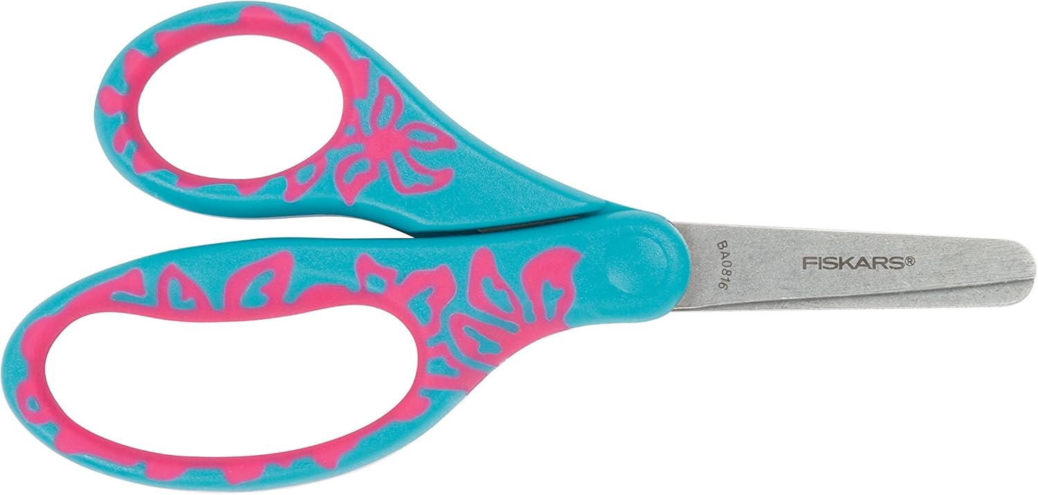 Fiskars 5 Inch Softgrip Blunt-tip Kids Scissors, Color Received May Vary: Home & Kitchen
