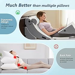 Longering 6PCS Orthopedic Bed Wedge Pillow Set for